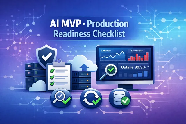 Your AI MVP Is Live. Here's the Production Readiness Checklist Before Real Traffic